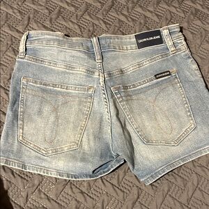 Calvin Klein Faded Blue Denim Shorts